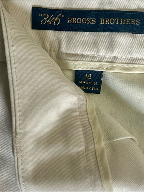 Brooks Brothers Women's Cream-White Bermuda Shorts - Picture 2 of 11